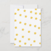 Minimalistisch baby shower voor zonnebloempitten kaart (Achterkant)