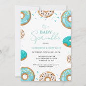 Minimalistisch Baby Sprinkle Boy Blauw Baby shower Kaart (Voorkant)