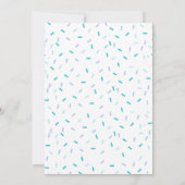 Minimalistisch Baby Sprinkle Boy Blauw Baby shower Kaart (Achterkant)