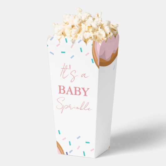 Minimalistisch Baby Sprinkles Baby shower Bedankdoosjes (Popped)