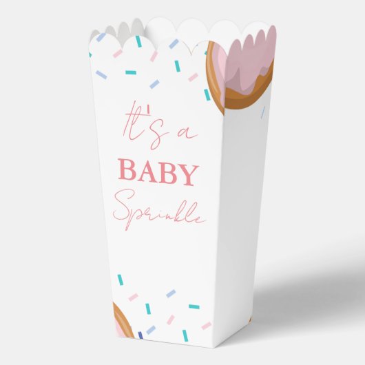 Minimalistisch Baby Sprinkles Baby shower Bedankdoosjes (Voorkant)