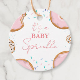 Minimalistisch Baby Sprinkles Baby shower Bedankjes Labels