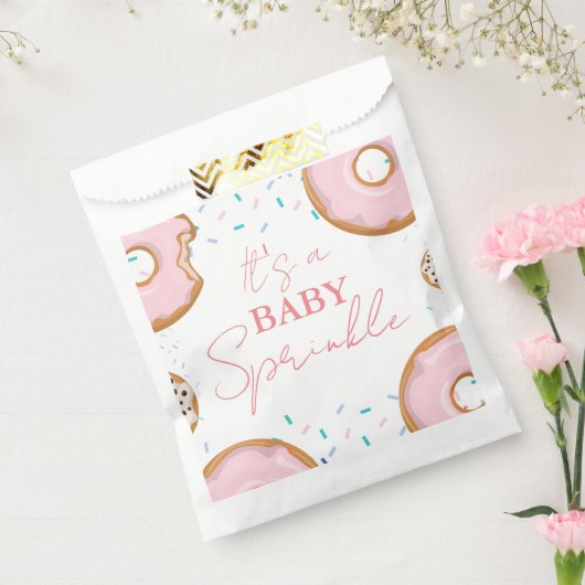 Minimalistisch Baby Sprinkles Baby shower Bedankzakje (Gezegeld)
