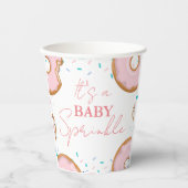 Minimalistisch Baby Sprinkles Baby shower Papieren Bekers (Voorkant)