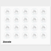 Minimalistisch Baby Sprinkles Baby shower Ronde Sticker (Vel)
