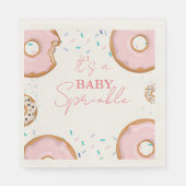 Minimalistisch Baby Sprinkles Baby shower Servet (Voorkant)