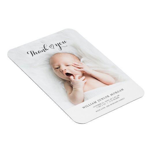 Minimalistisch babyjongen Girl-foto Keepasjescadea Magneet (Rechterzijde)