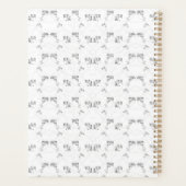 Minimalistisch back-to-school lijnpatroon | Zomer Planner (Achterkant)