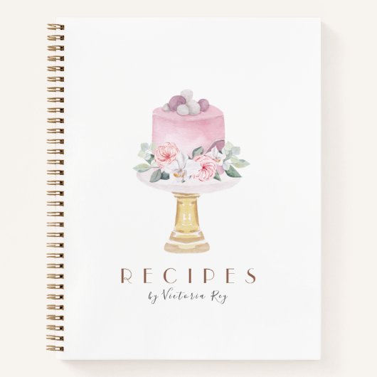 Minimalistisch | Bakkerij | Zitplaats | Cake Notitieboek (Voorkant)