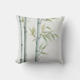 Minimalistisch Bamboe Botanisch Kussen