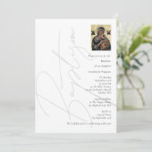 Minimalistisch baptisme Christening Grieks-orthodo Kaart (Staand voorkant)