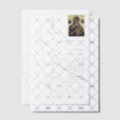 Minimalistisch baptisme Christening Grieks-orthodo Vellum Uitnodigingen (Offset (Uitnodiging))