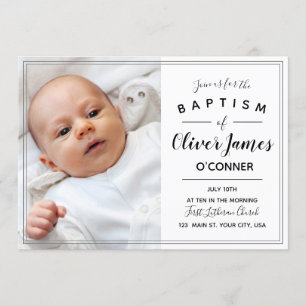 Minimalistisch baptisme kaart