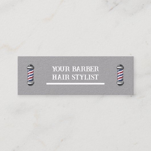Minimalistisch Barbershop Visitekaartje (Voorkant)