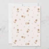 Minimalistisch Barly Wait Brown Baby shower Kaart (Achterkant)