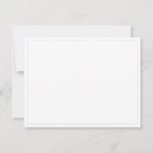 Minimalistisch Basic gepersonaliseerd zeeglas brie Notitiekaartje (Achterkant)