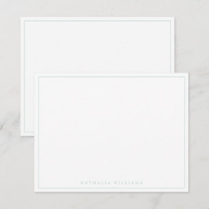 Minimalistisch Basic gepersonaliseerd zeeglas brie Notitiekaartje