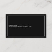 Minimalistisch basic & modern, onroerend goed zwar visitekaartje (Achterkant)