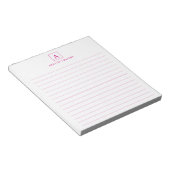 Minimalistisch basis Magenta-notebook Notitieblok (Schuin)