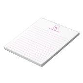 Minimalistisch basis Magenta-notebook Notitieblok (Linkerzijde)