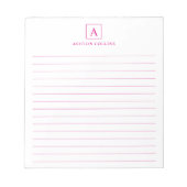 Minimalistisch basis Magenta-notebook Notitieblok (Voorkant)