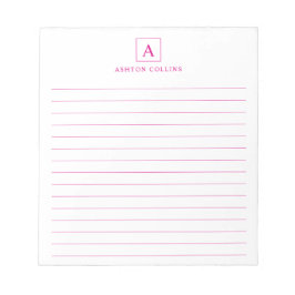 Minimalistisch basis Magenta-notebook Notitieblok