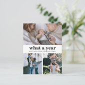 Minimalistisch basisjaar - gelukkig nieuwjaar briefkaart (Staand voorkant)