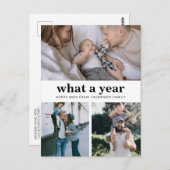 Minimalistisch basisjaar - gelukkig nieuwjaar briefkaart (Voorkant / Achterkant)