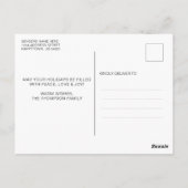 Minimalistisch basisjaar - gelukkig nieuwjaar briefkaart (Achterkant)