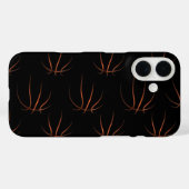 Minimalistisch basketbal lijnkunstpatroon – Zwart  Case-Mate iPhone Case (Achterkant (horizontaal))
