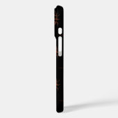 Minimalistisch basketbal lijnkunstpatroon – Zwart  Case-Mate iPhone Case (Achterkant / Links)
