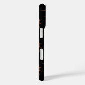 Minimalistisch basketbal lijnkunstpatroon – Zwart  Case-Mate iPhone Case (Achterkant / Rechts)