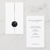 Minimalistisch Basketball-Visitekaartje Visitekaartje (Voorkant / Achterkant)