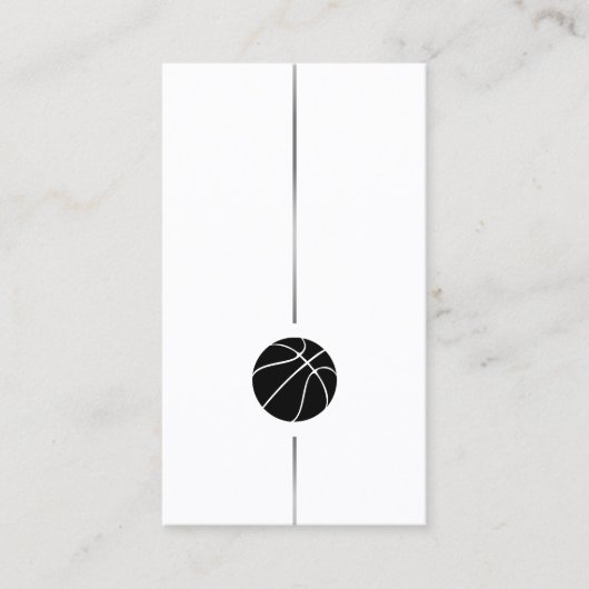 Minimalistisch Basketball-Visitekaartje Visitekaartje (Voorkant)