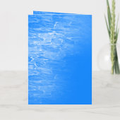 Minimalistisch Beach Azsure Blue Wedding Booklet Programma (Achterkant)