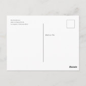 Minimalistisch Beach-fotoweddenschap Dank u Briefk Briefkaart (Achterkant)