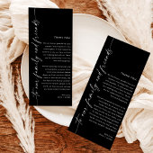 Minimalistisch bedankje, bruiloft Bedankt servet
