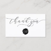 Minimalistisch bedankschrift hart klein branding visitekaartje (Voorkant)