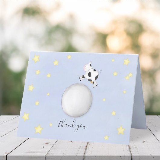 Minimalistisch bedankt dat je Koe over de maan hee