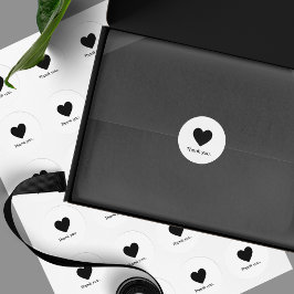 Minimalistisch bedankt Sticker voor productverpakk