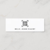 Minimalistisch bedankt voor het script | QR-CODE Mini Visitekaartje (Achterkant)