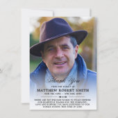 Minimalistisch bedankt voor sympathie Funeral PHOT (Voorkant)