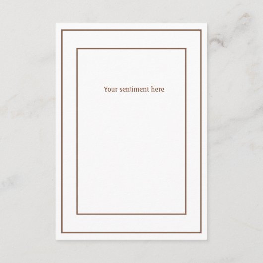 Minimalistisch bedankt voor veel Baby shower (Achterkant)