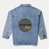 MINIMALISTISCH BEDRIJF EIGEN LOGO PROFESSIONAL DENIM JACKET (Achterkant)