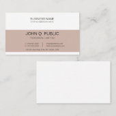 Minimalistisch Bedrijf Elegante Harmonische Kleure Visitekaartje (Voorkant / Achterkant)