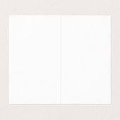 Minimalistisch bedrijf Logo gevouwen Visitekaartje (Binnenkant ongevouwen)