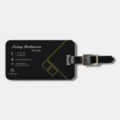 Minimalistisch bedrijf Logo QR Code Fotograaf Bagagelabel (Voorkant horizontaal)