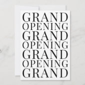 Minimalistisch bedrijf Logo Simple Chique Grand Op Kaart (Achterkant)