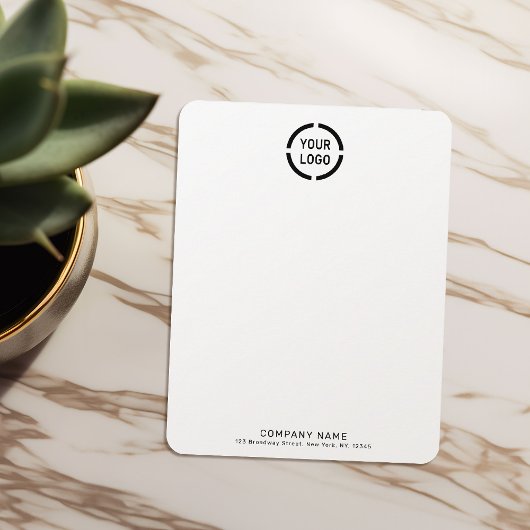 Minimalistisch bedrijf op maat gemaakte banketbakk notitiekaartje