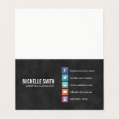 minimalistisch bedrijf visitekaartje (Buitenkant ongevouwen)